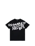 DSQUARED MARE T-Shirt Bambino - Nero