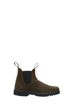 BLUNDSTONE Bikers Chelsea In Pelle Scamosciata Olive/Nero