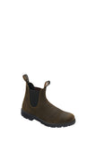 BLUNDSTONE Bikers Chelsea In Pelle Scamosciata Olive/Nero