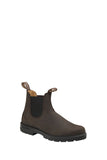 BLUNDSTONE Bikers Chelsea In Pelle Marrone/Nero