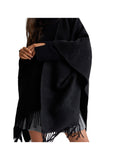 LIU JO SOFT1 Poncho Donna - Nero