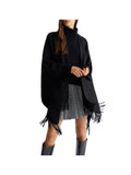 LIU JO SOFT1 Poncho Donna - Nero