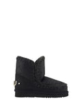 MOU Eskimo Boot 18 With Rhinestones Logo Donna - Nero