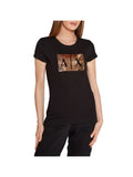 ARMANI EXCHANGE T-Shirt Black W/Gold