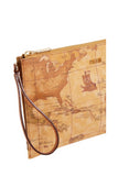 Pochette Clutch Piatta Stampa Geo Classic