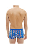 Boxer Stampa All Over Blu