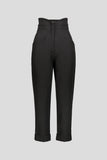 NATHI' LUXURY Pantalone A Caramella Nero