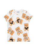 T-shirt Bambina con stampa Teddy all-over