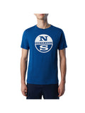 NORTH SAILS T-shirt Uomo Blu con maxi stampa logo