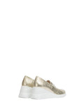 WONDERS Mocassini Donna Platino in pelle